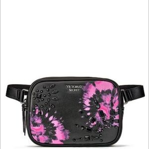 Victoria's Secret Black and Pink Crossbody Bag
